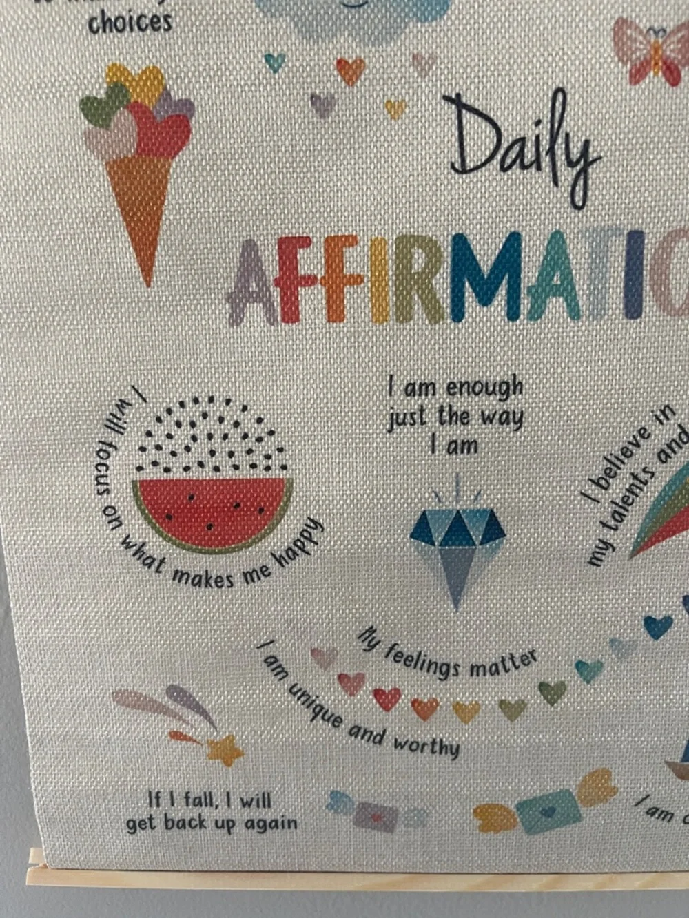 NEW Wall Hanging — Daily Affirmations 🌺